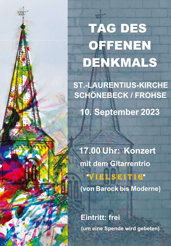 vielseitig Konzertplakat